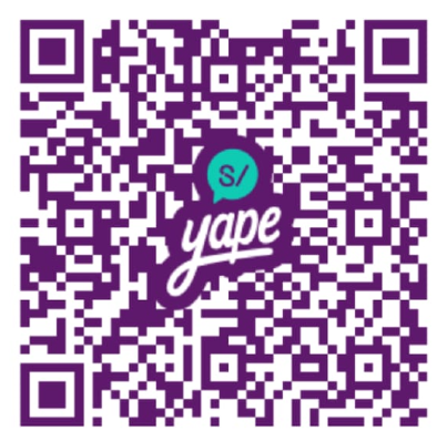 Código QR de Yape para realizar un aporte a la campaña
